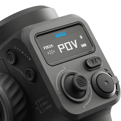Premium 3-axis gimbal with AI subject tracking, integrated fill light, and mounts for smartphones and GoPro cameras.