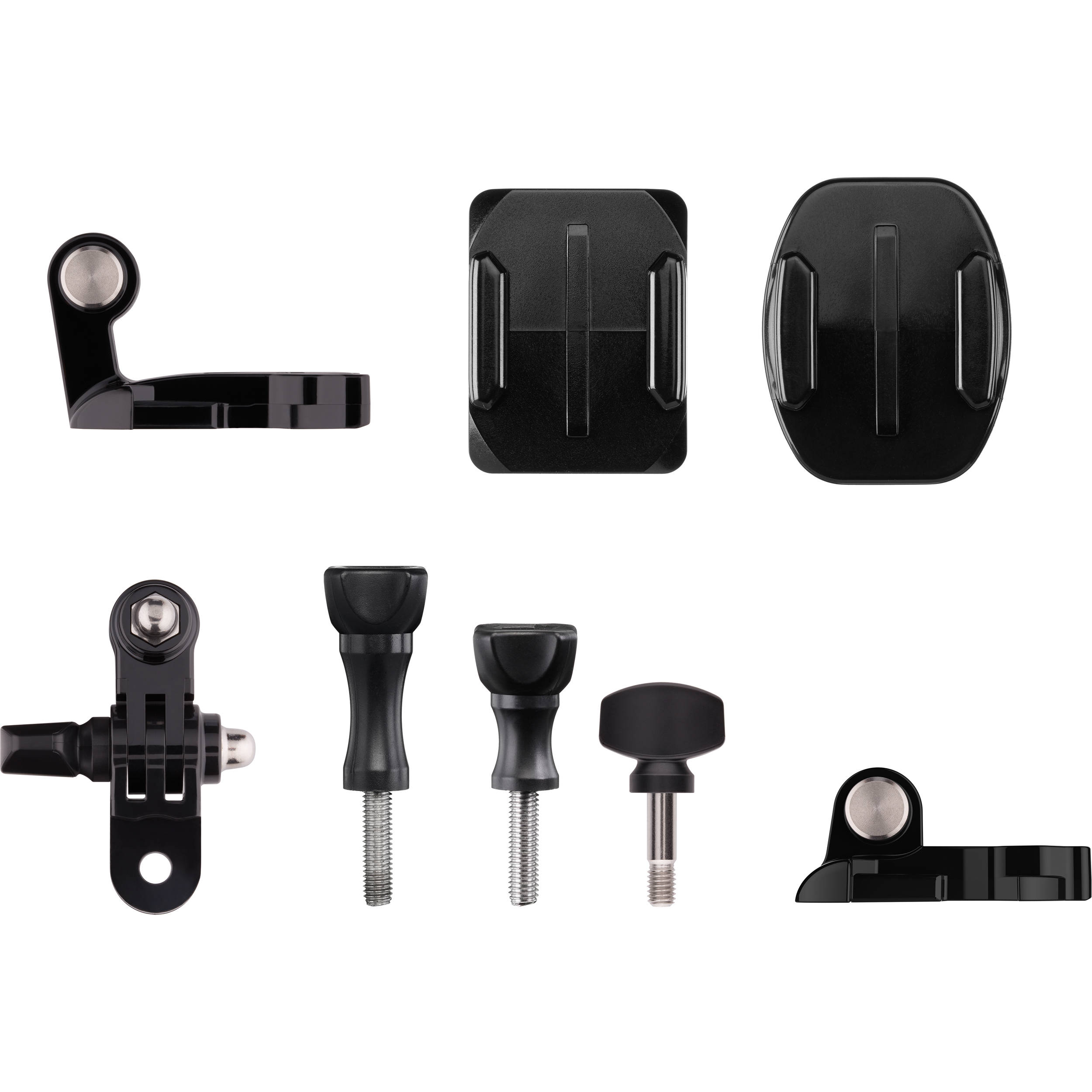 This consists of a variety of mounts and spare parts. Expand your mounting options or use the GoPro Grab Bag as a resource for replacement parts.