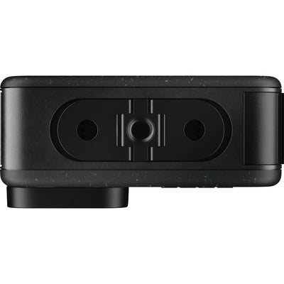 GoPro HERO12 Black Specialty Bundle including the HERO12 camera with 5.3K video, 27MP photos, HyperSmooth 6.0 stabilization, Enduro battery, 64GB microSD card, carrying case, mounting loop, and curved adhesive mount for versatile adventure shooting.