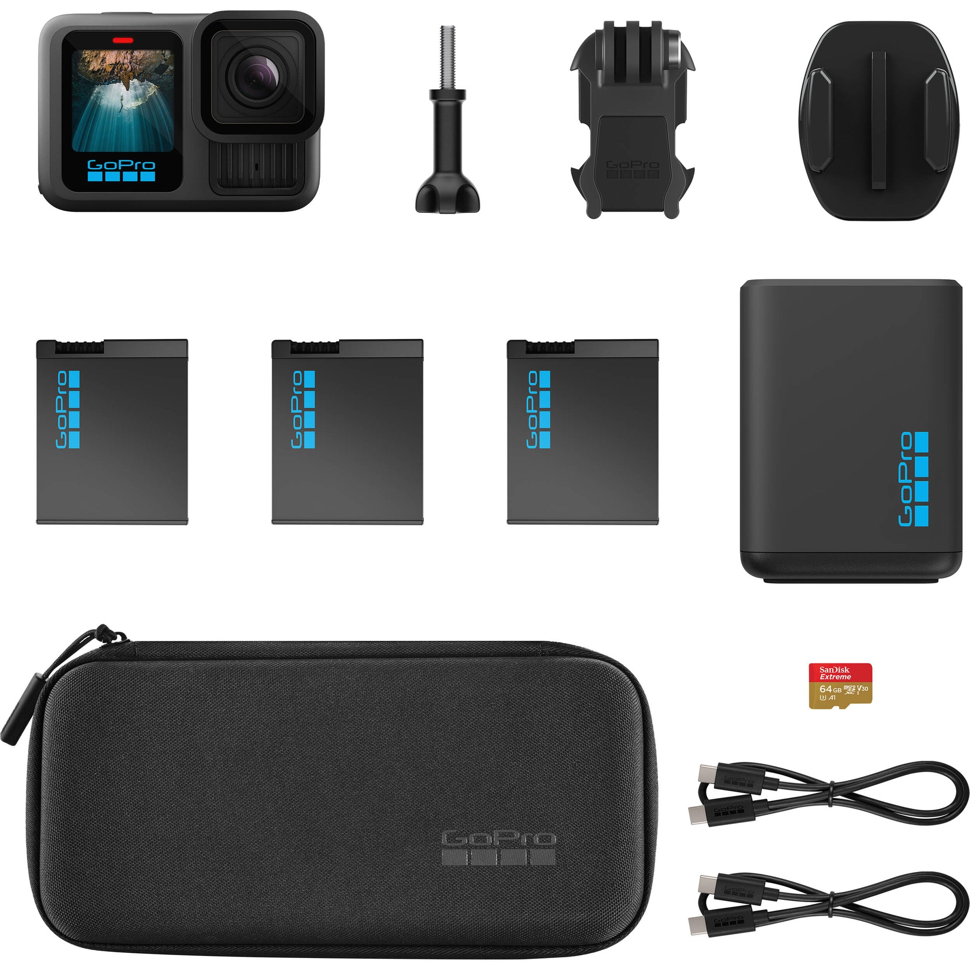 GoPro HERO13 Black action camera with dual Enduro batteries
