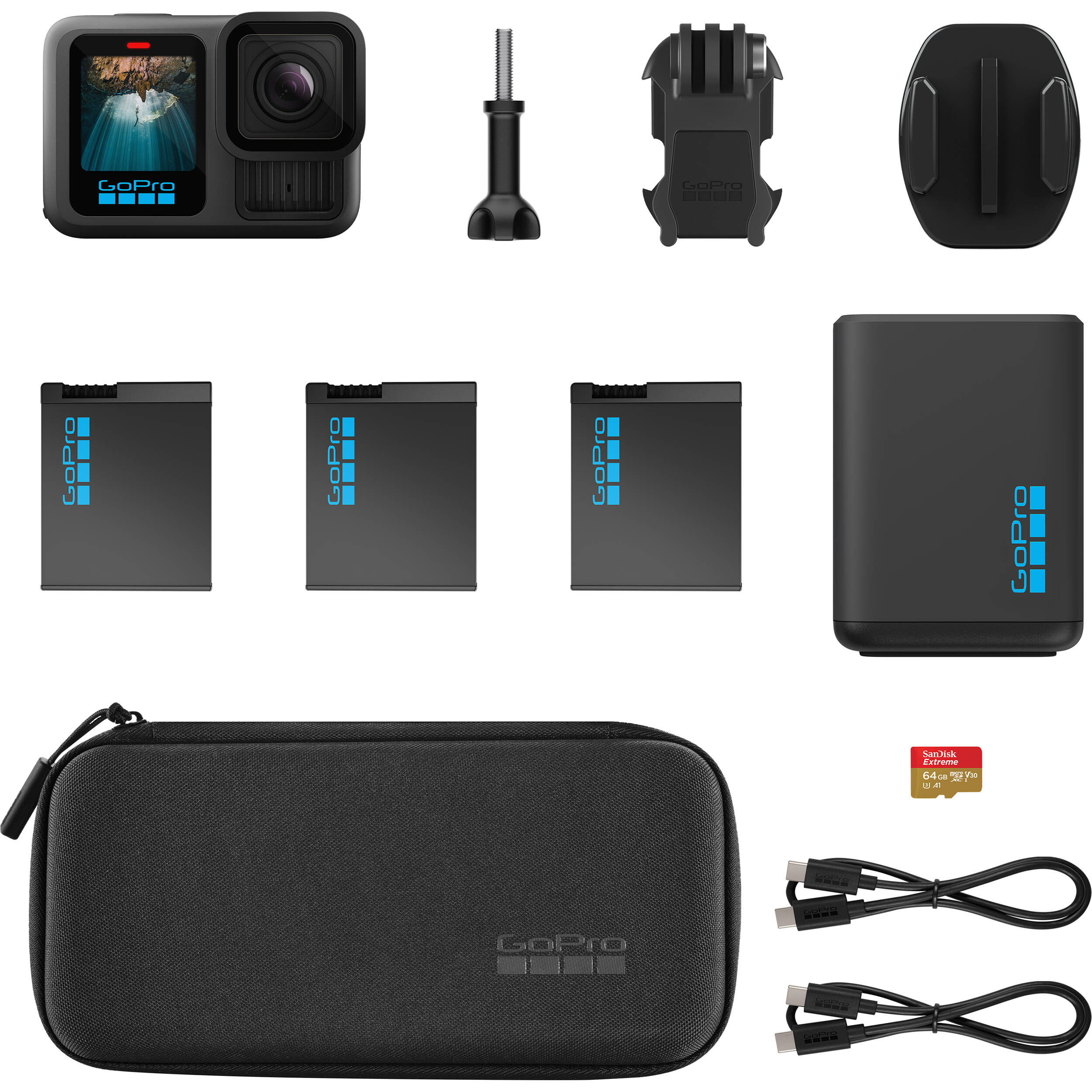 GoPro HERO13 Black action camera with dual Enduro batteries
