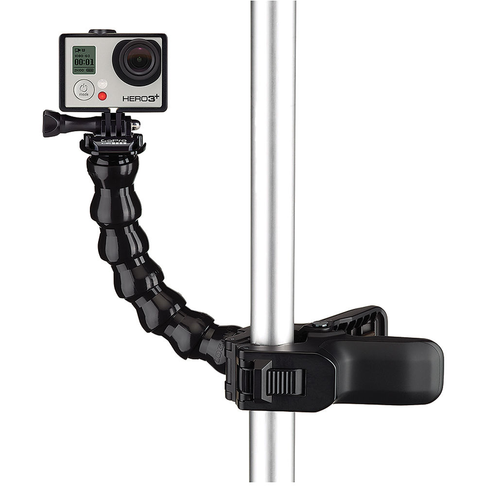 GoPro Jaws Clamp Mount attaching HERO camera to pole