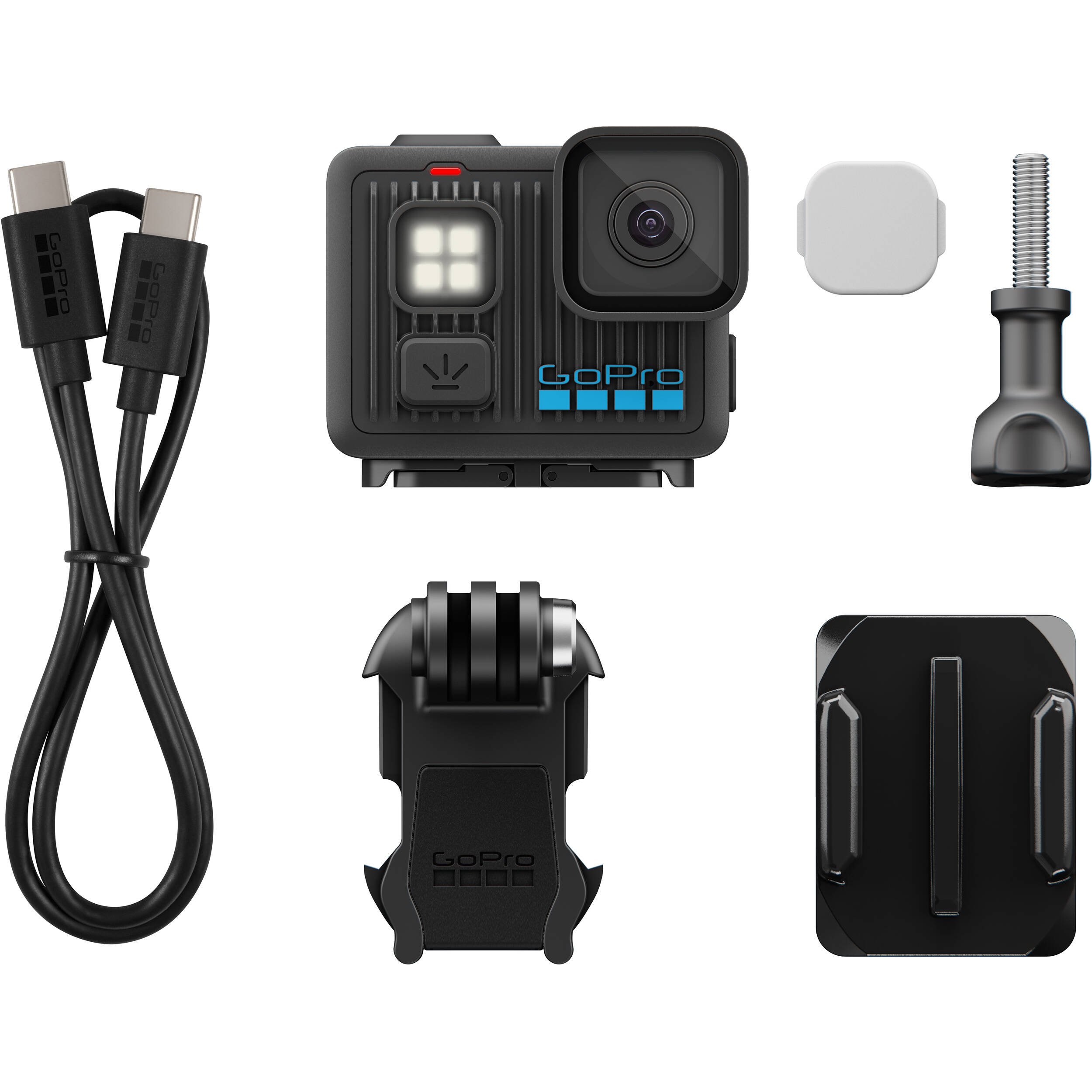 GoPro Lit Hero compact action camera with built-in adjustable light

