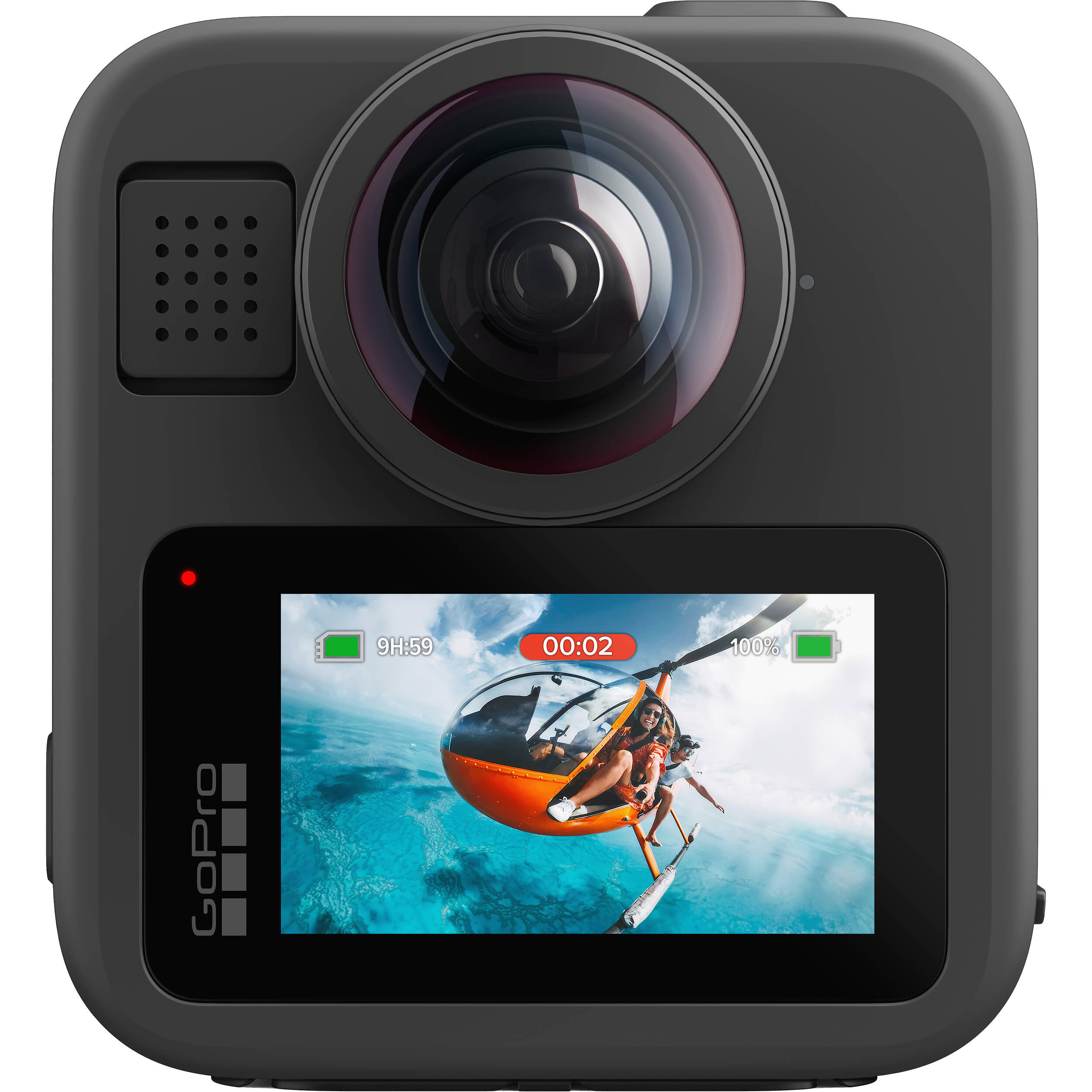 GoPro Max 2 360 camera with extension pole and extra Enduro battery
