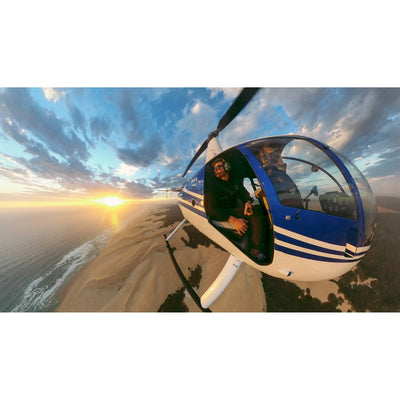 GoPro MAX 360 Action Camera 2025 with dual lenses capturing 5.7K 360° video, 18MP 360 photos, 6 built-in mics for immersive audio, Max HyperSmooth stabilization, AI-powered object tracking, 4 digital lenses including Max SuperView, rugged waterproof body, Enduro battery, and ¼-20 tripod compatibility.