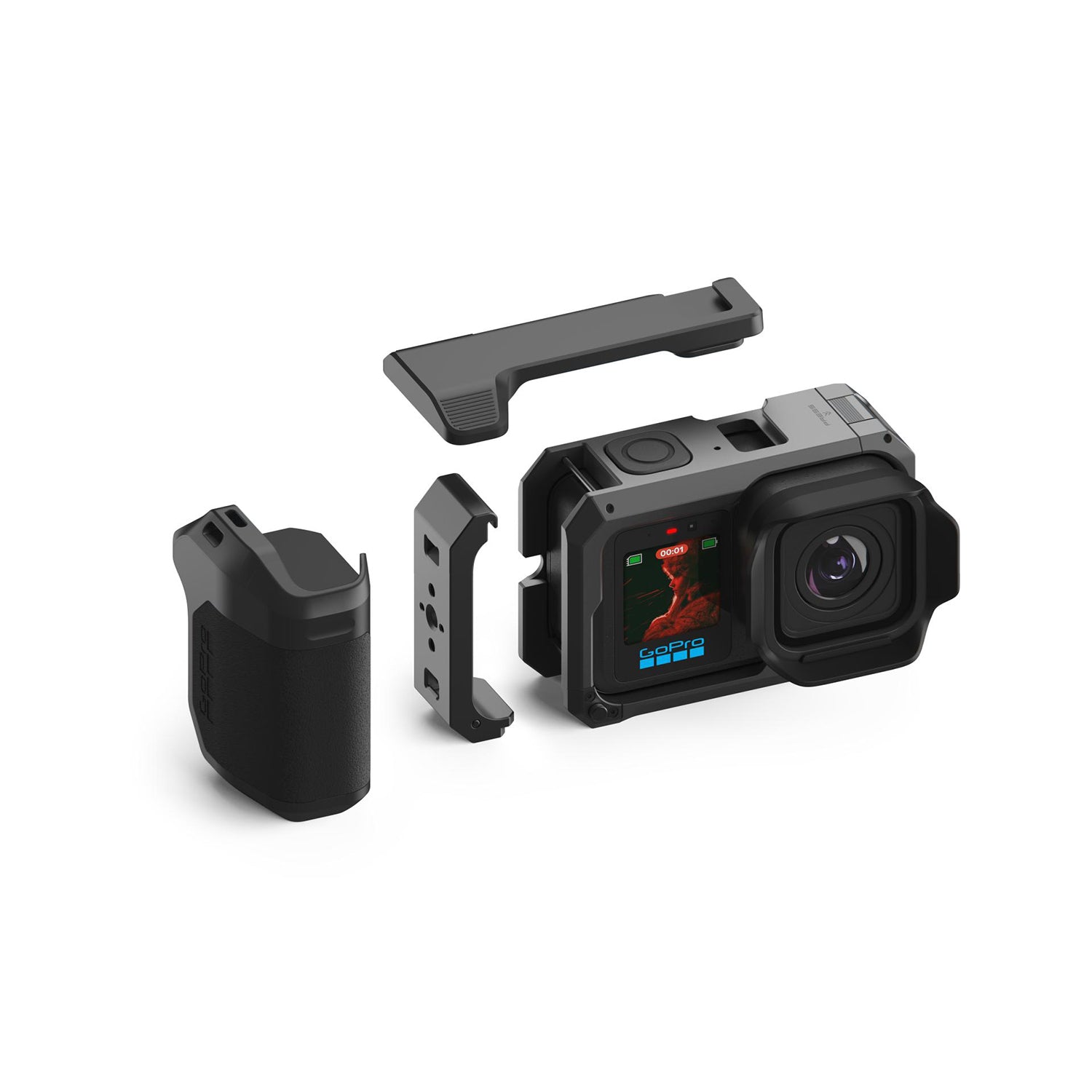 Mission 1 handheld filming grip frame for vlogging and content creation setups
