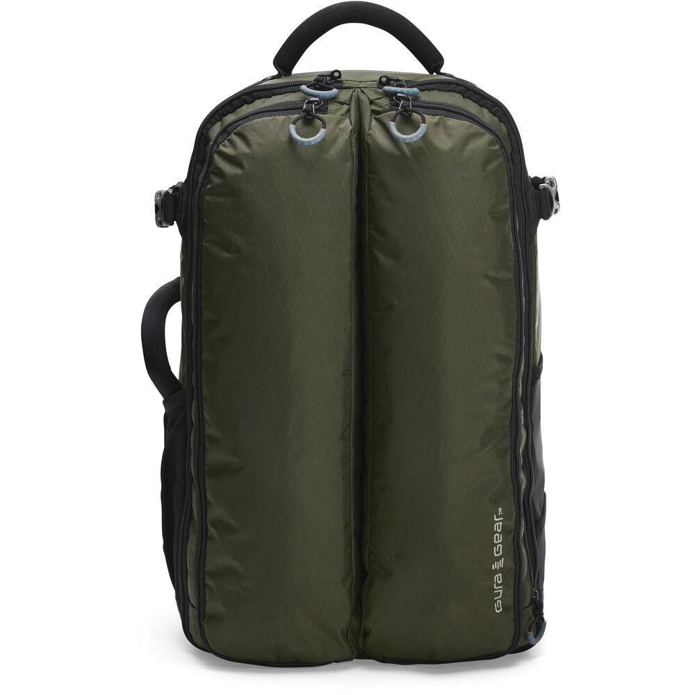 Forest Green Kiboko 30L+ camera backpack front view