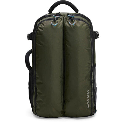 Forest Green Kiboko 30L+ camera backpack front view