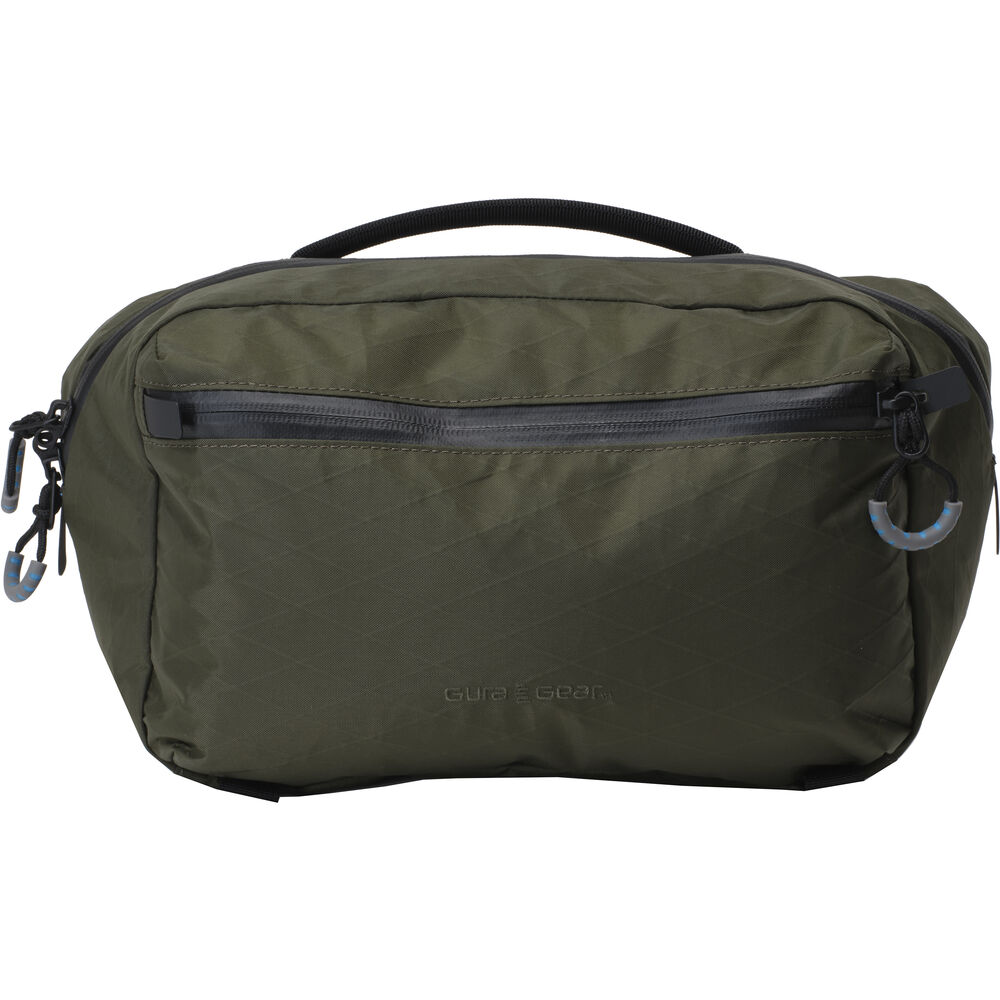 Gura Gear 6L green camera sling bag front view
