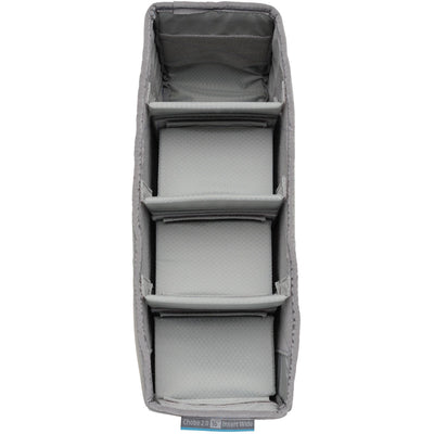 Chobe 2.0 camera bag setup with wide insert
