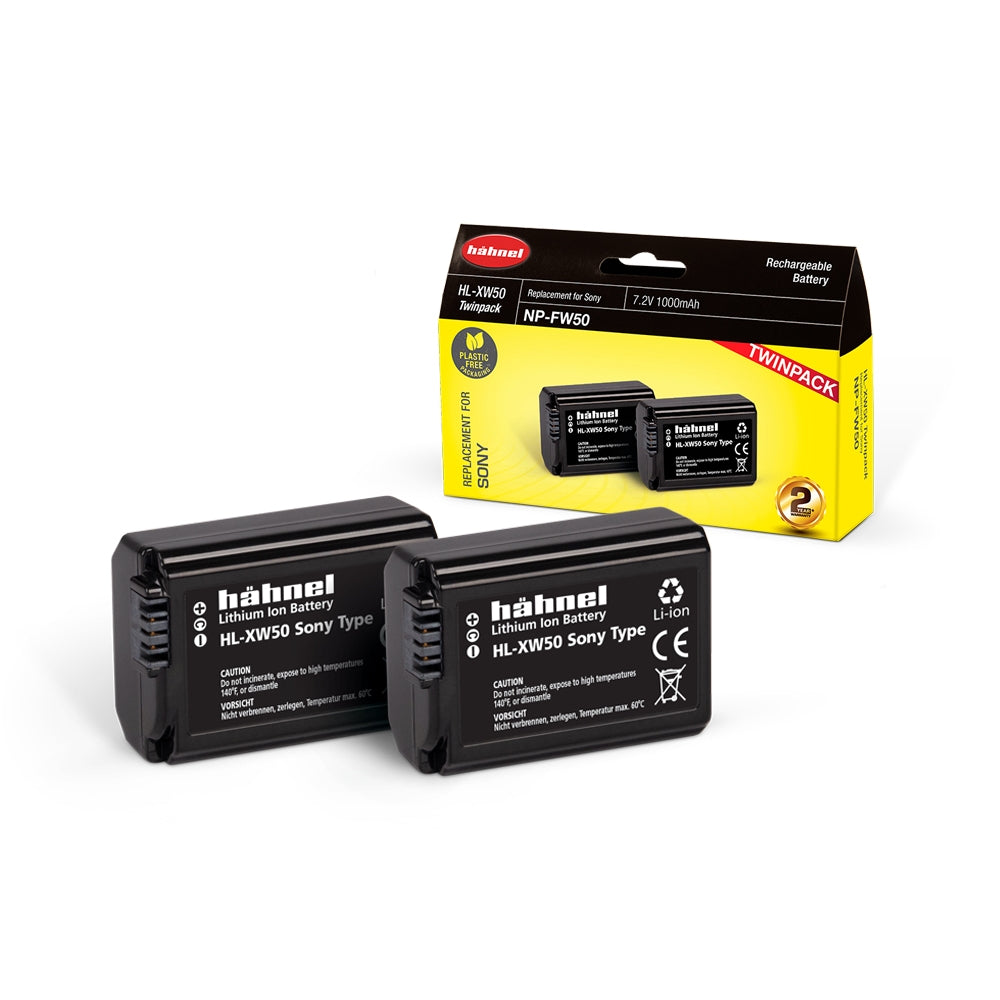 Hähnel HL-XW50 Ultra Twin Pack (for Sony NP-FW50)