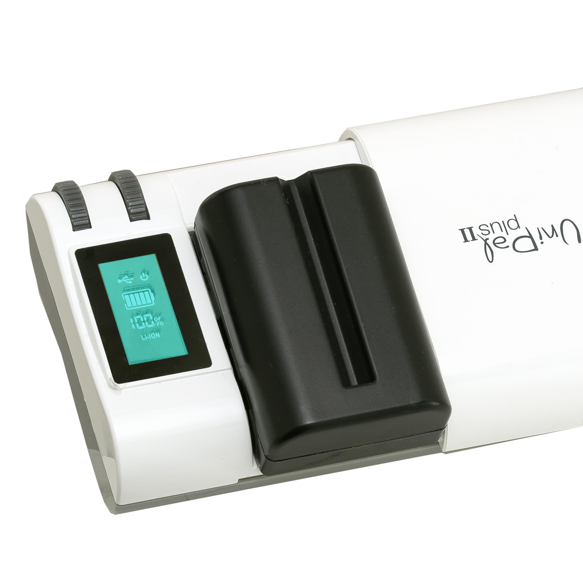 Hahnel Unipal Plus II adjustable universal battery charger with USB-A output
