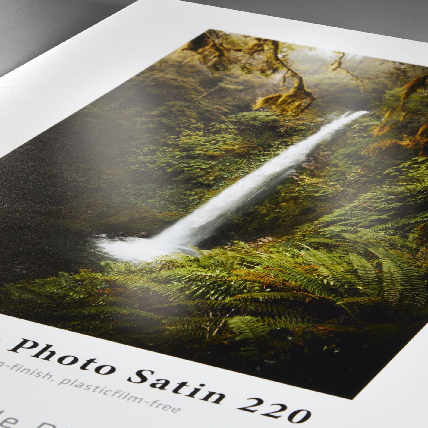 Hahnemuhle Sustainable Photo Satin 220 is an eco-friendly, recyclable inkjet paper with a satin finish, perfect for professional photo and poster printing.