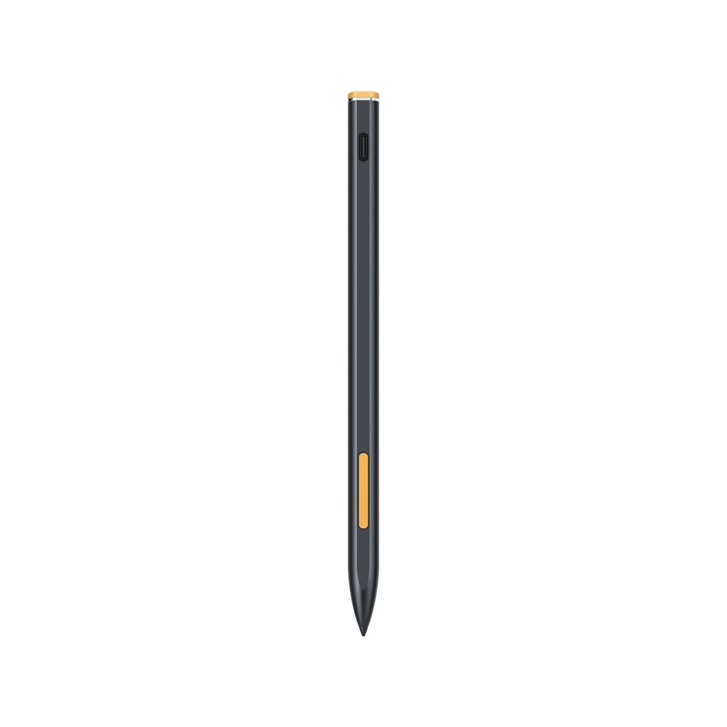 Huion Active Capacitive Stylus Pen for Chromebook in sleek black with tip and clip, designed for precise touch input on touchscreen devices.