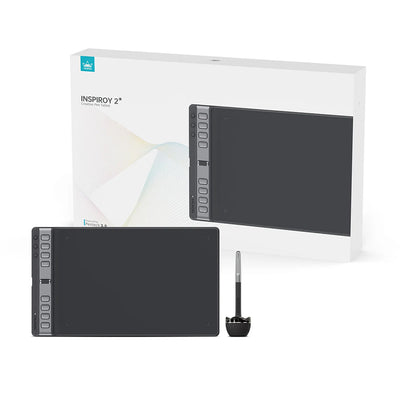 The Huion Inspiroy 2 features a battery-free pen with tilt support and 8192 pressure levels for a natural, paper-like drawing experience.