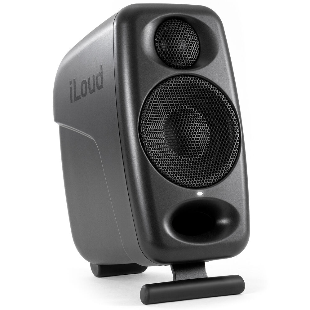IK Multimedia iLoud Micro Monitor Pro single speaker angled front view