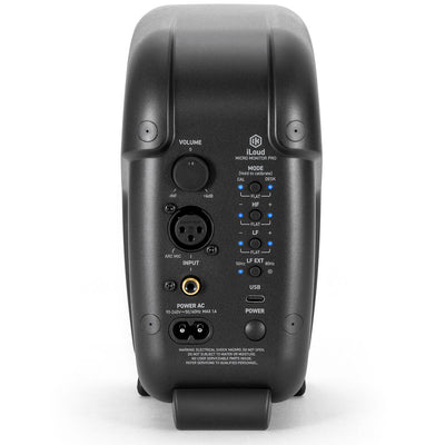 IK Multimedia iLoud Micro Monitor Pro single speaker back view