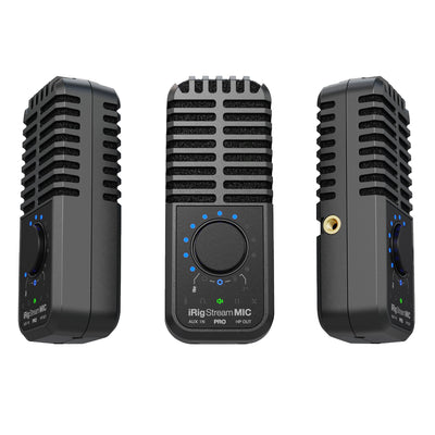 IK Multimedia iRig Stream Mic Pro streaming mic multiple views