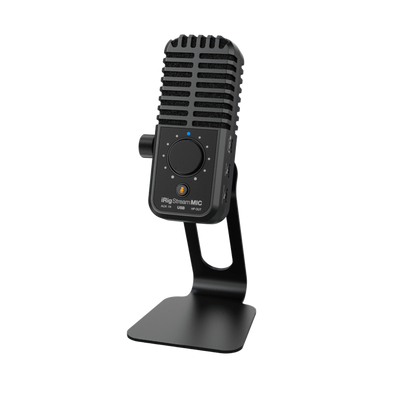 IK Multimedia iRig Stream Mic USB microphone angled front view
