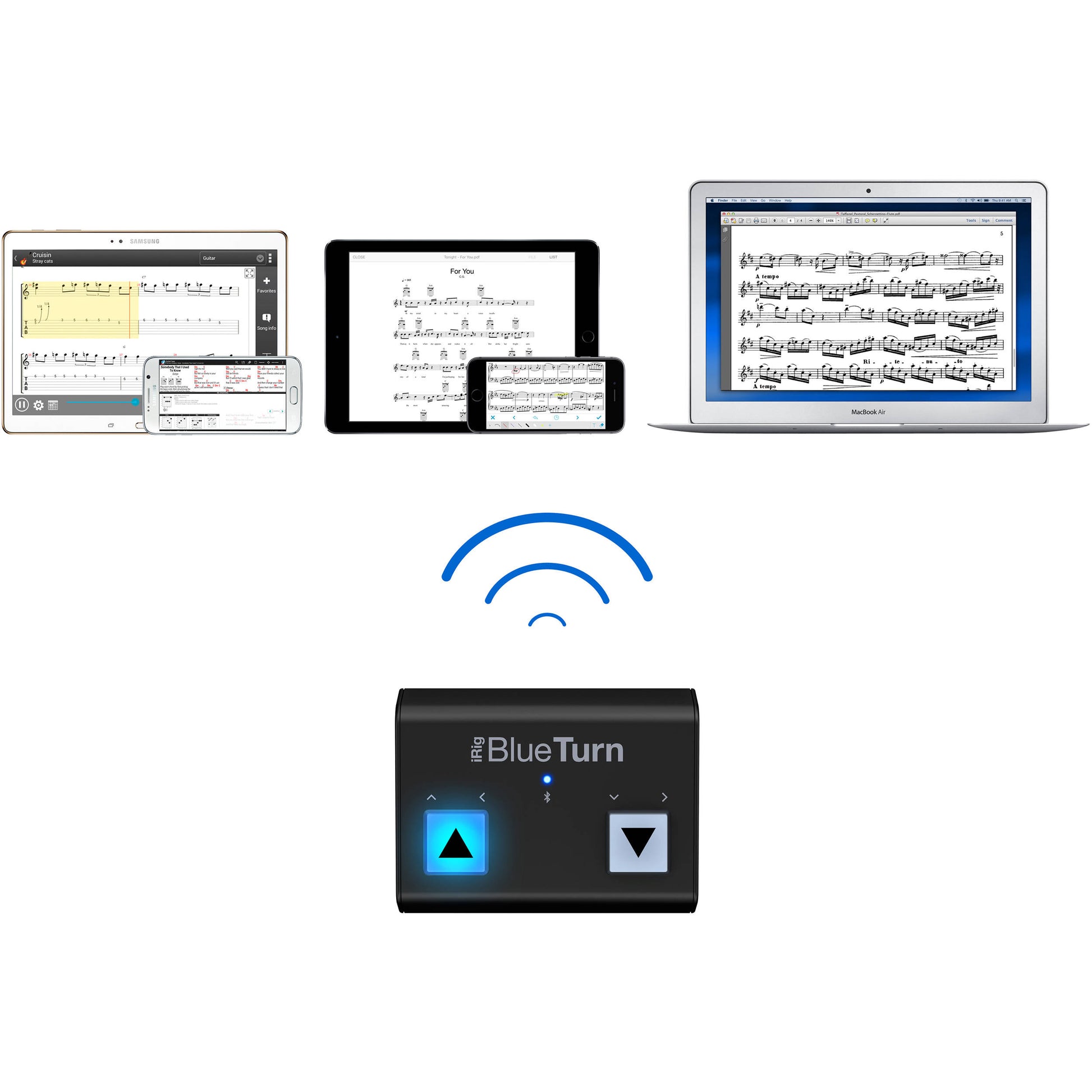 IK Multimedia Tablet Page Turner Bundle for musicians