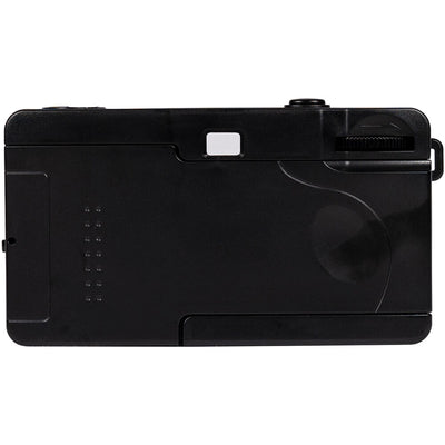 Ilford Sprite 35-II Film Camera in Black with retro design, fixed-focus 31mm lens, built-in flash, and 35mm film compatibility.