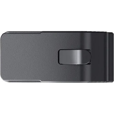 Insta360 Cold Shoe for Ace and Ace Pro cameras, made from lightweight and durable aluminum alloy weighing 12.9g, designed for secure mounting of microphones or lights via the Quick Release Mount with easy slide-on installation and strong locking button for stability