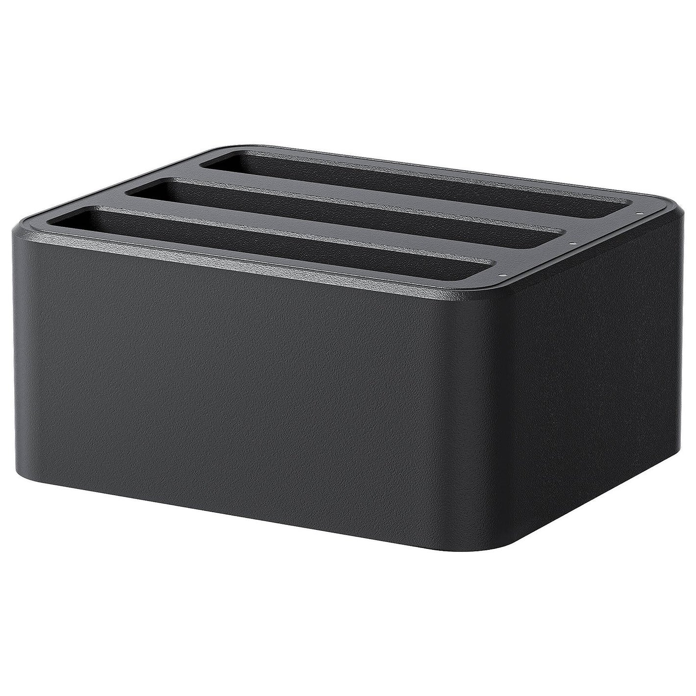 Insta360 Fast Charge Hub for X4 – compact charging station designed to quickly charge up to three X4 batteries simultaneously.
