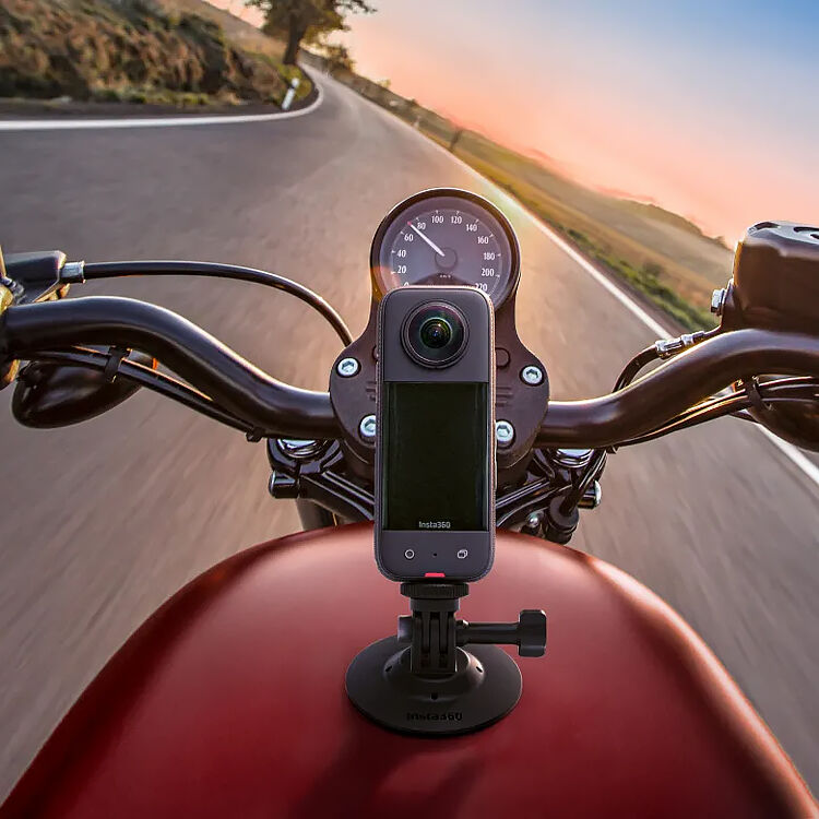 Insta360 flexible adhesive mount with 3M base and 3 prong mount
