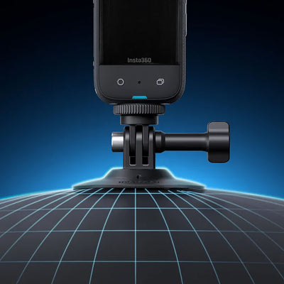 Insta360 flexible adhesive mount with 3M base and 3 prong mount

