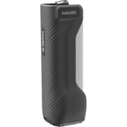 Insta360 X5 foldable utility handle with mini tripod and rubber grip
