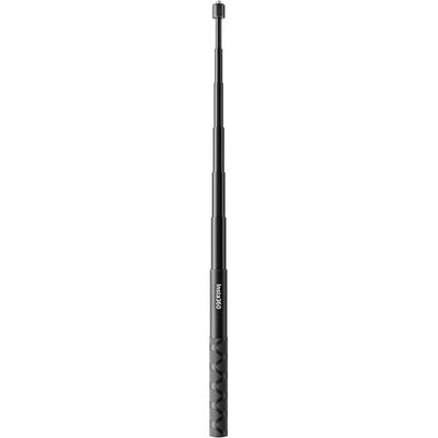 Black telescopic antenna on a white background