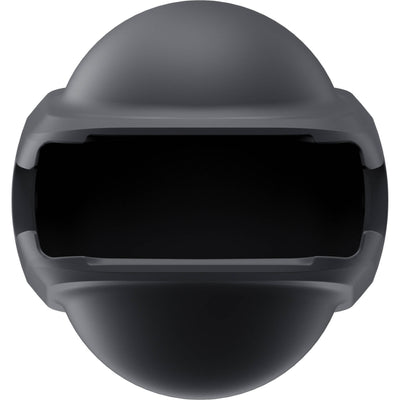 Black motorcycle helmet on a white background