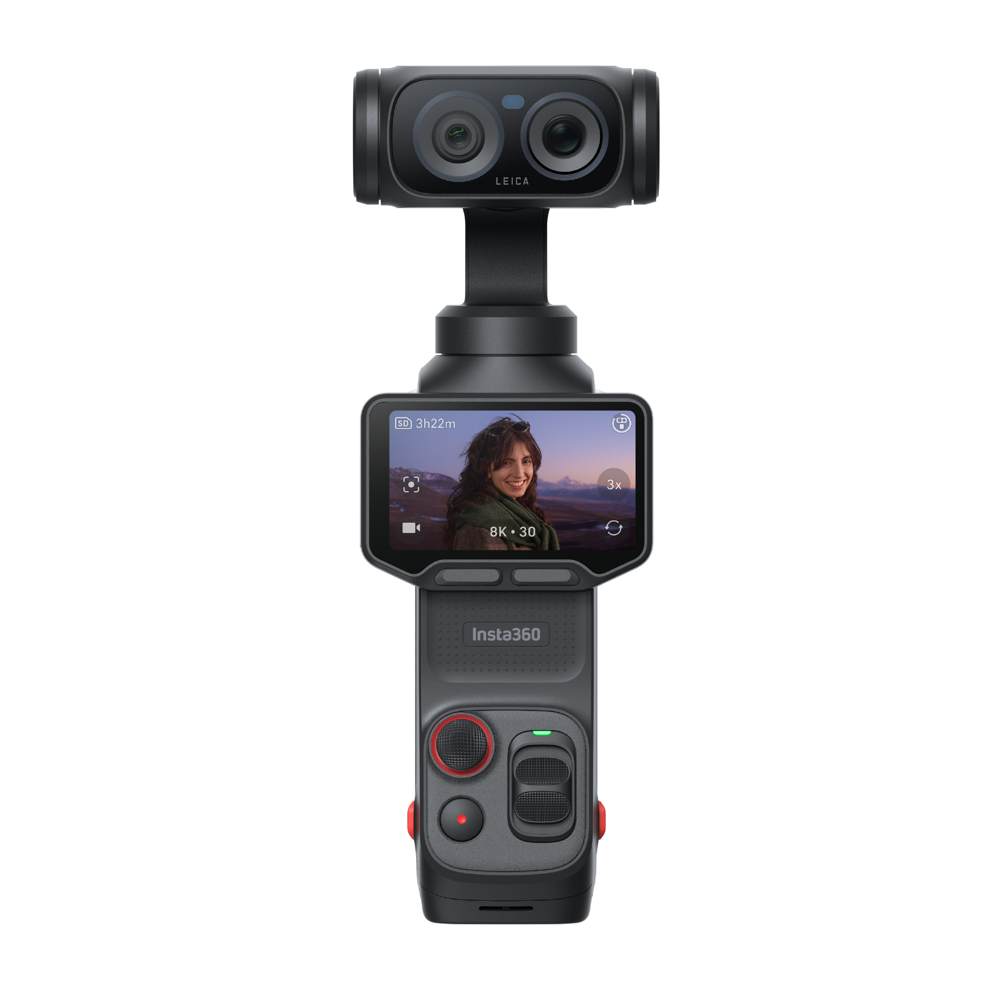 Insta360 Luna Ultra 8K Dual-Lens Gimbal Camera - front view