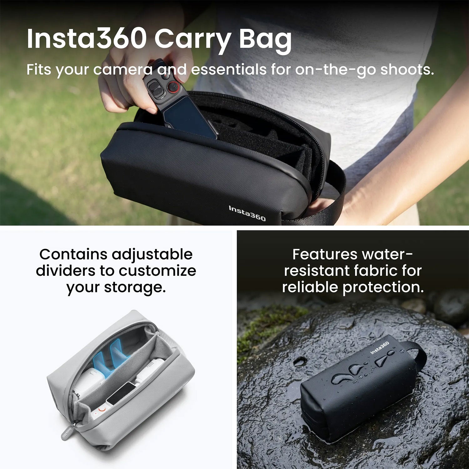 Insta360 Luna Ultra Creator Bundle 8K AI camera - featuring the carry bag