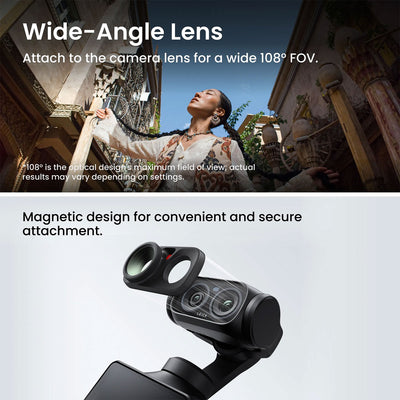 Insta360 Luna Ultra Creator Bundle 8K AI camera - featuring a wide-angle lens