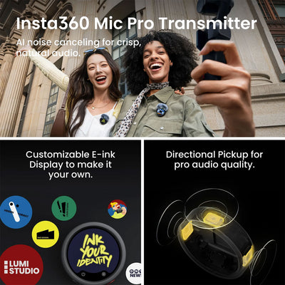 Insta360 Luna Ultra Creator Bundle 8K AI camera - featuring mic pro transmitter