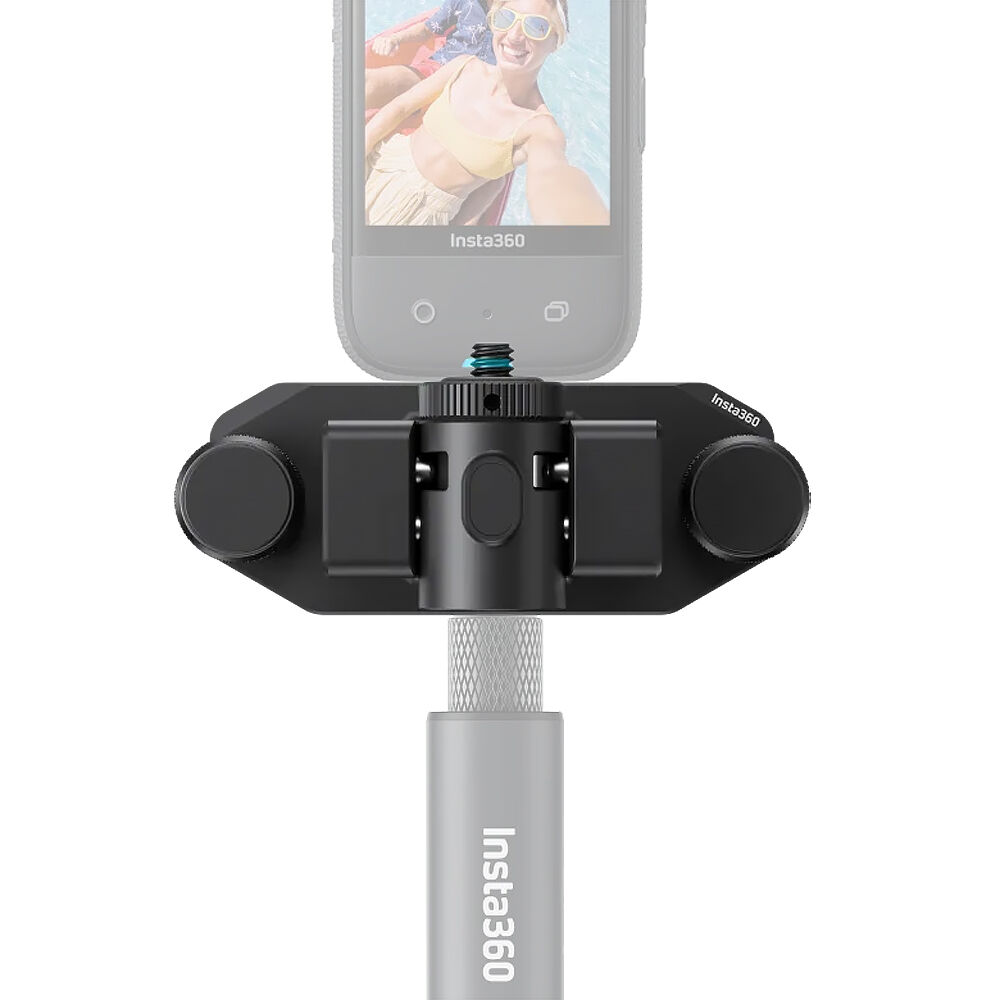 Hands-free Insta360 Magnetic Selfie Stick Holster for outdoor use
