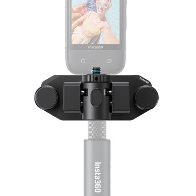 Hands-free Insta360 Magnetic Selfie Stick Holster for outdoor use

