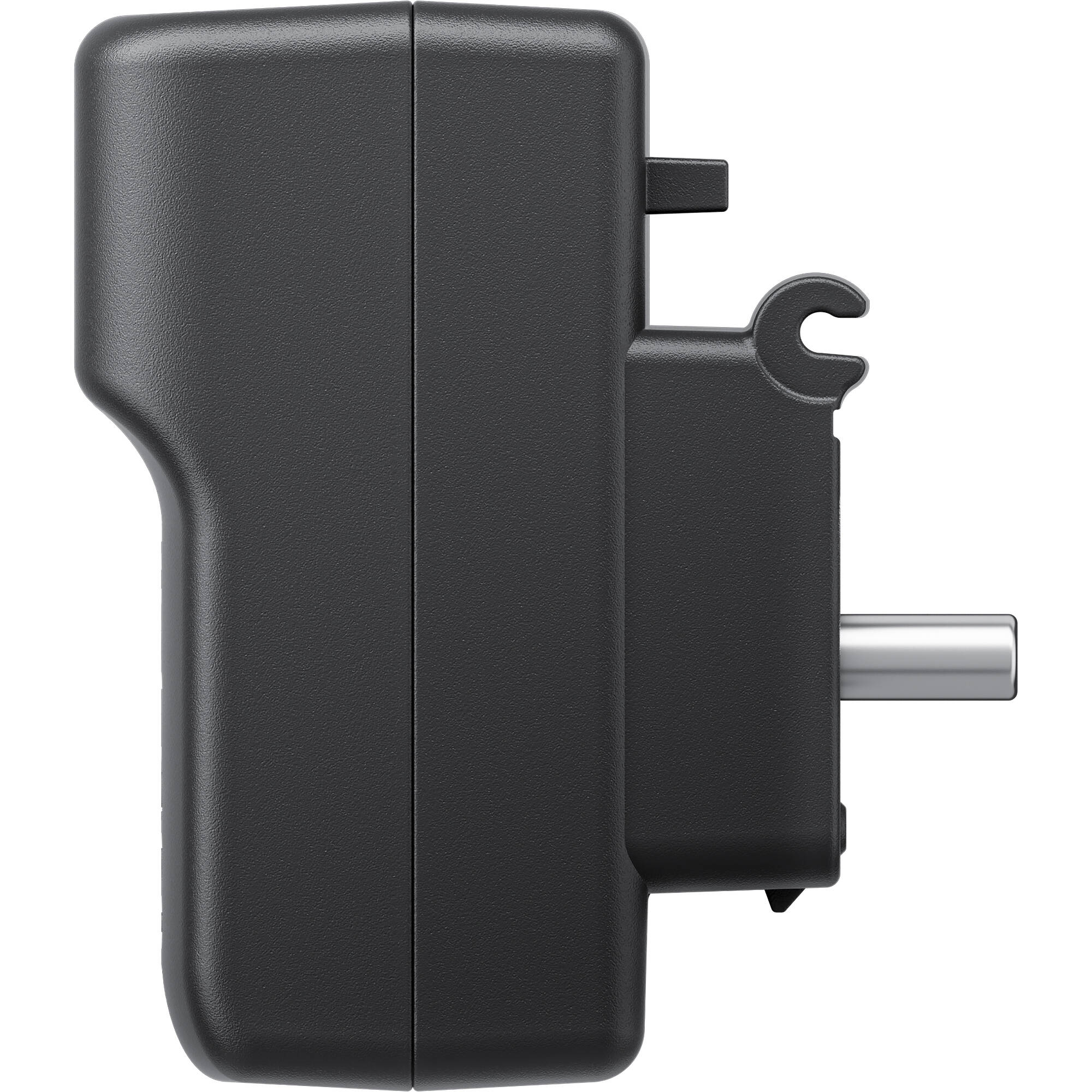 Black electrical plug on a white background