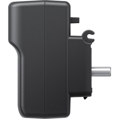 Black electrical plug on a white background