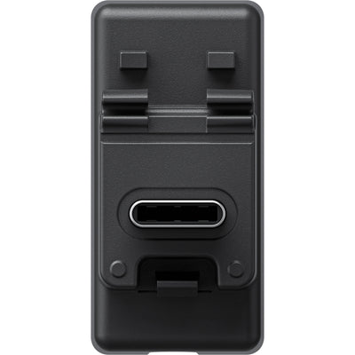 Black phone mount with multiple attachment points on a white background