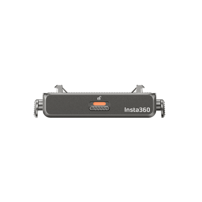 Ultra-thin magnetic quick release mount for Insta360 X5 with secure sliding lock, 1/4” tripod compatibility, designed to stay invisible in 360° shots and enable rapid camera changes.