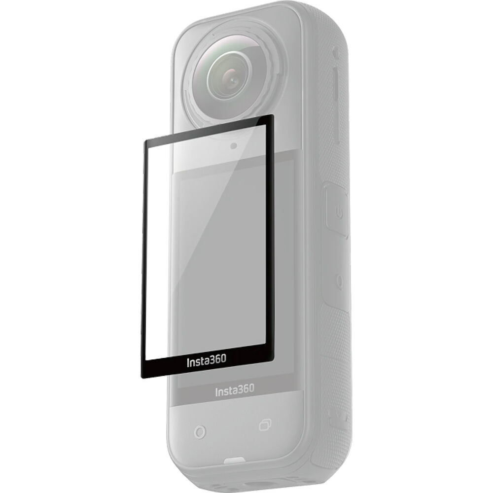 Insta360 X5 tempered glass screen protector with curved design
