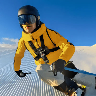 Insta360 Snow Accessory Bundle with chest strap and helmet rod
