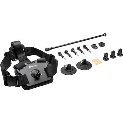 Insta360 Snow Accessory Bundle with chest strap and helmet rod
