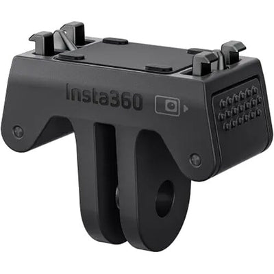 Magnetic 2-prong standard mount for Insta360 Ace and Ace Pro cameras, made of durable lightweight plastic for quick assembly and secure attachment to various accessories