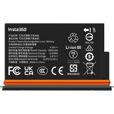 Insta360 X5 Ultra Rechargeable Battery with 2800mAh and storage case
