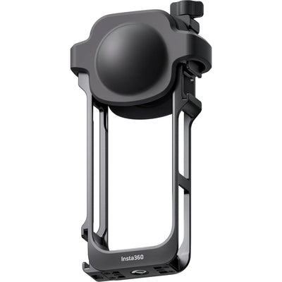 Insta360 X5 Utility Frame with cold shoe mounts and lens cap
