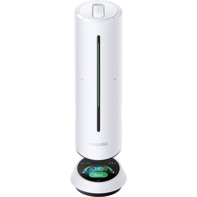 Professional desktop microphone Insta360 Wave with AI noise reduction and directional pickup.