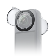 Standard removable lens guards for Insta360 X3 with multi-coated acrylic lenses, twist-off design for tool-free installation, secure locking bases, and clear 360° image protection.